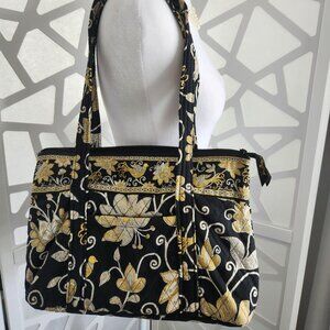 Vera Bradley Tote/Shoulder Bag with Double Handles Yellowbird Print